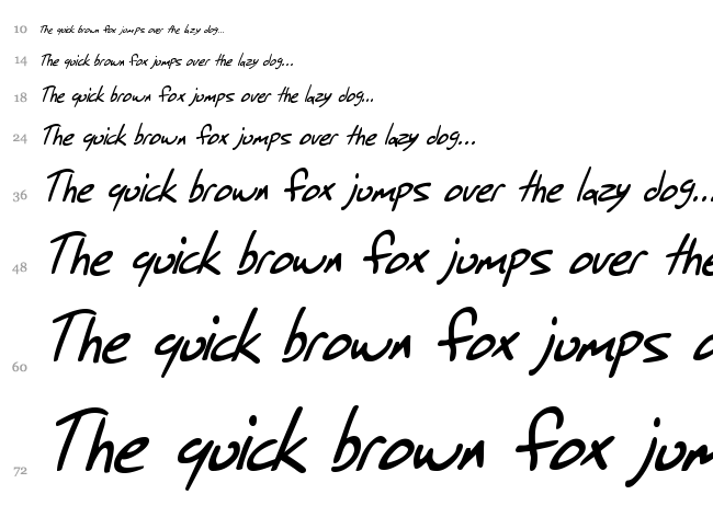 SF Grunge Sans font waterfall
